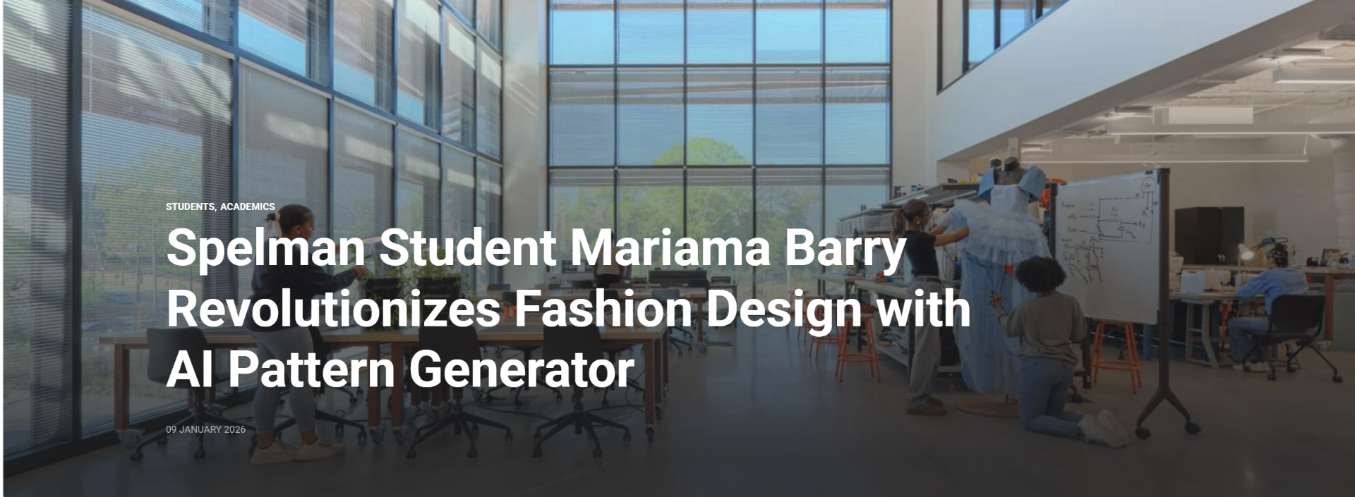Spelman Student Mariama Barry Revolutionizes Fashion Design with AI Pattern Generator